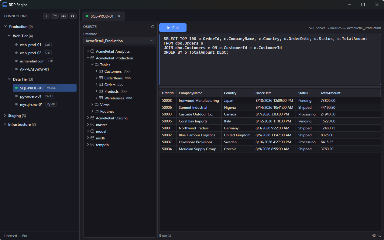 Database workbench